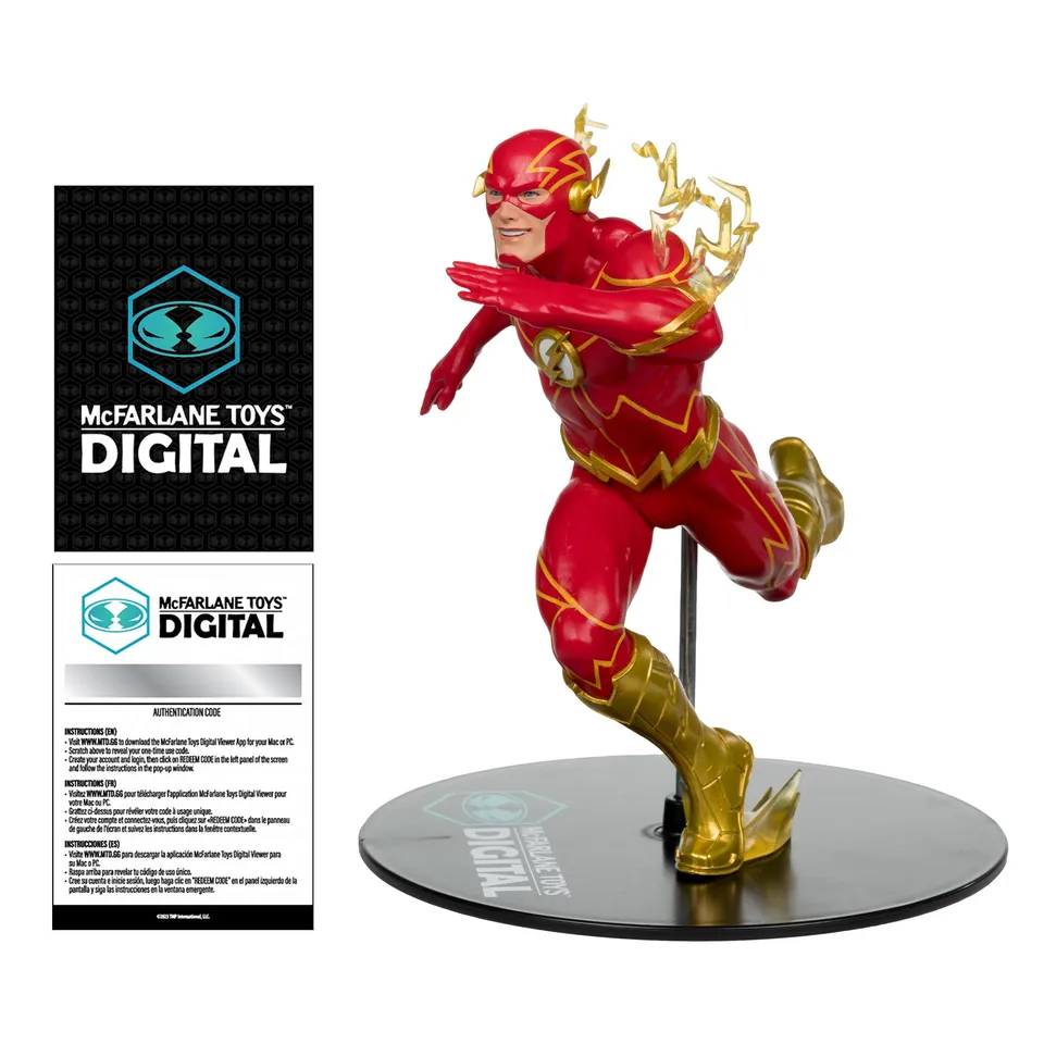 McFarlane DC Direct Flash Jim Lee statua 1:6 PVC con base