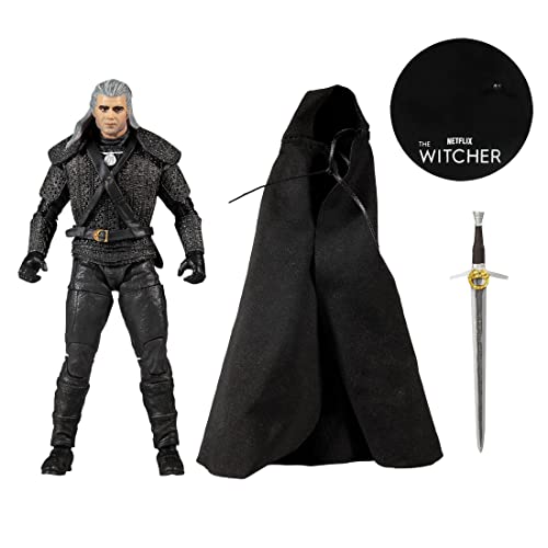 McFarlane Witcher Geralt Rivia action figure 18 cm con spada
