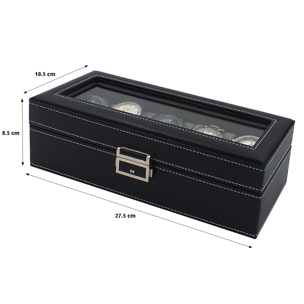 Safe Uhren & Schmuck portaorologi 5 orologi velluto beige