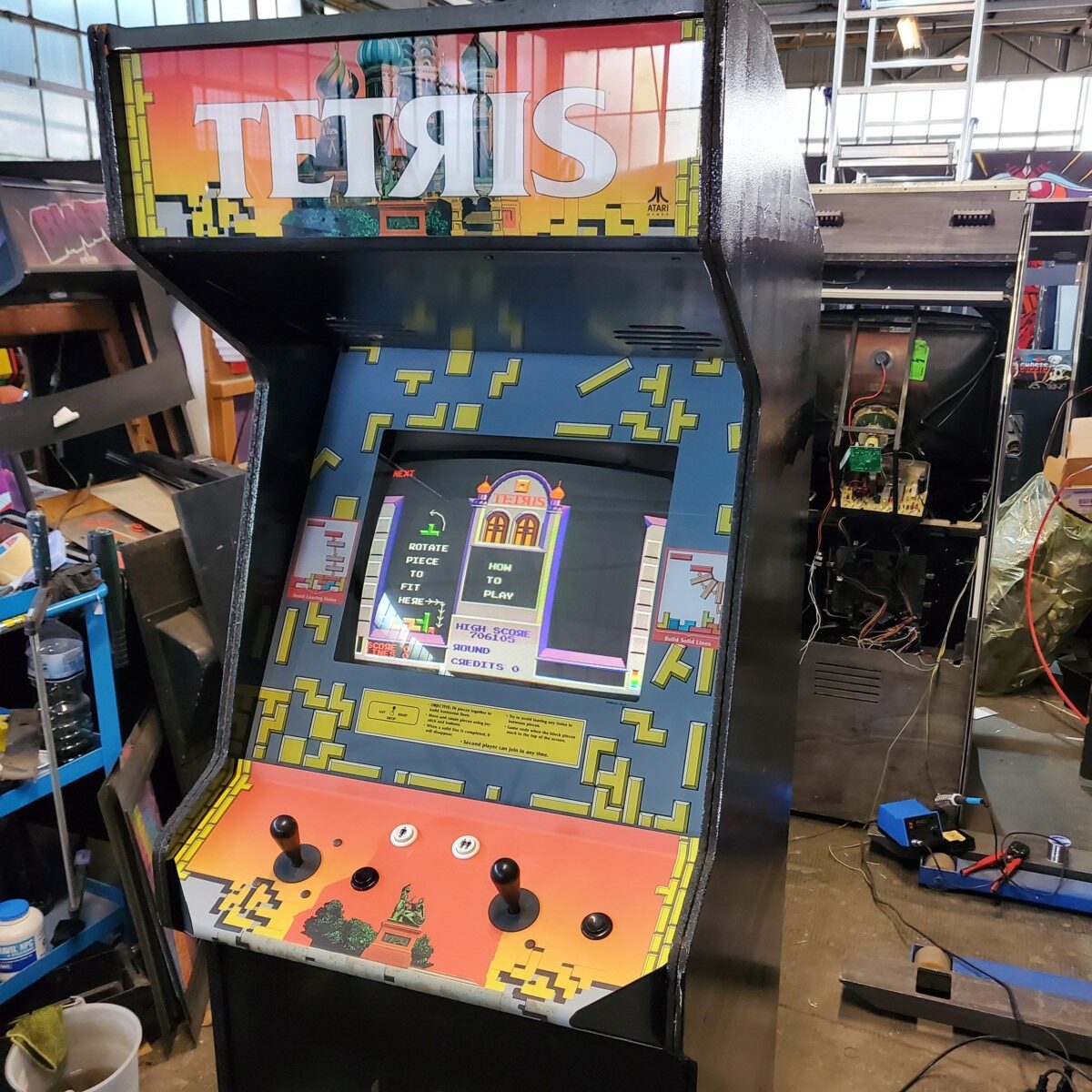 Arcade Story Tetris cabinato arcade Atari 1988 da collezione