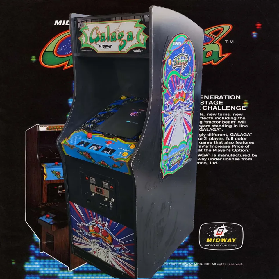 Arcade Story Sparatutto Galaga Cabinato Arcade 1981