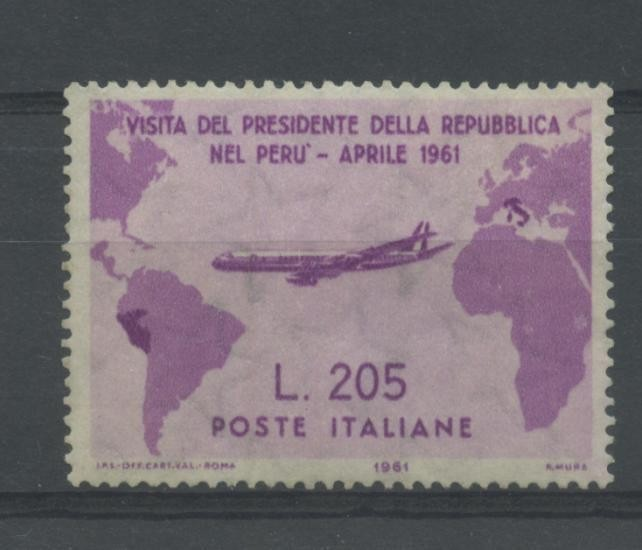 Gronchi Rosa 1961 Francobollo Repubblica Nuovo Certificato Centrato