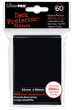 Ultra Pro Bustine Mini 60 bustine nero carte small collezionabili