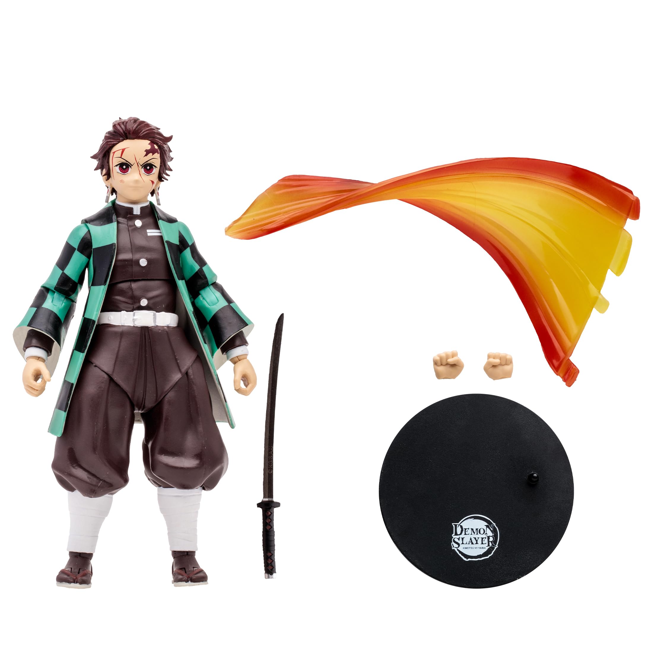 McFarlane Demon Slayer WV3 Tanjiro Kamado figura 7" battaglia Rui