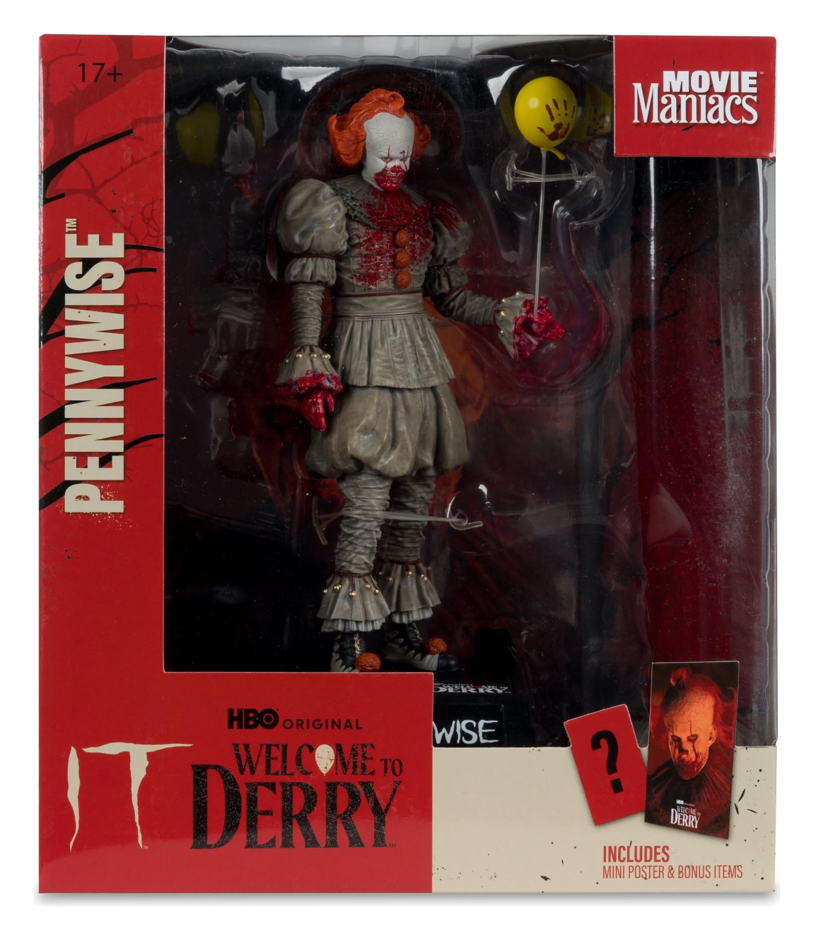 McFarlane Movie Maniacs Pennywise Bloody 16 cm