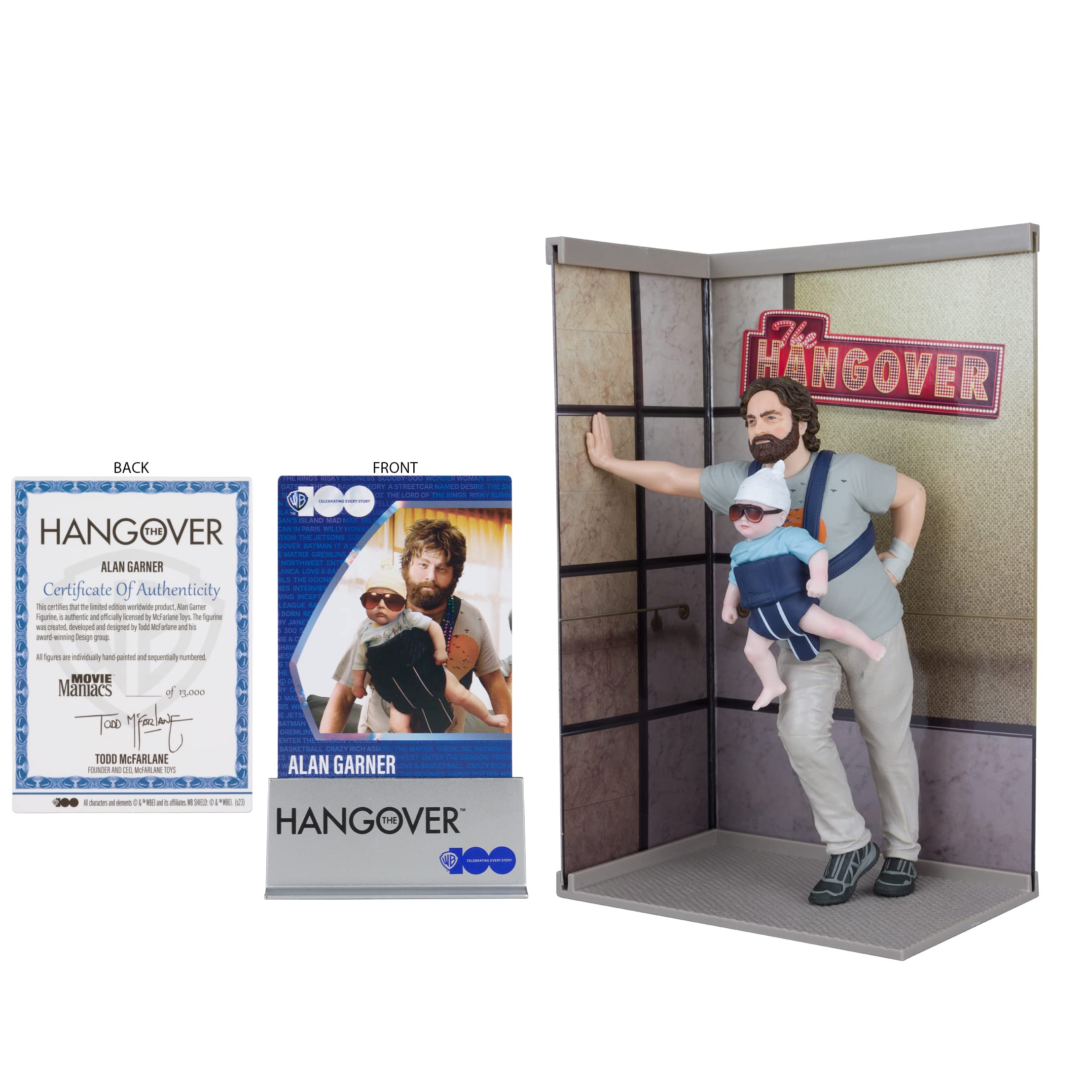 McFarlane Movie Maniacs Alan Garner statuetta 18 cm moderno