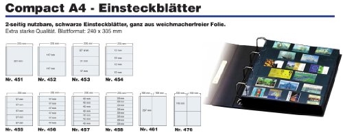 Safe 491 fogli griglia 1 mm A4 Compact 10 pezzi