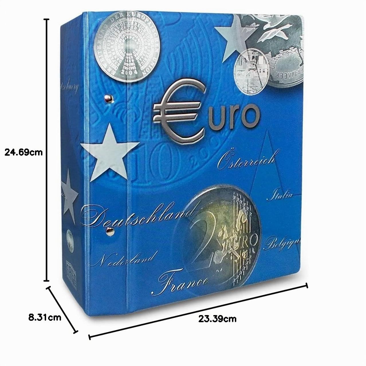 Safe TOPset 7822B1 album monete 2 euro 2004-2013