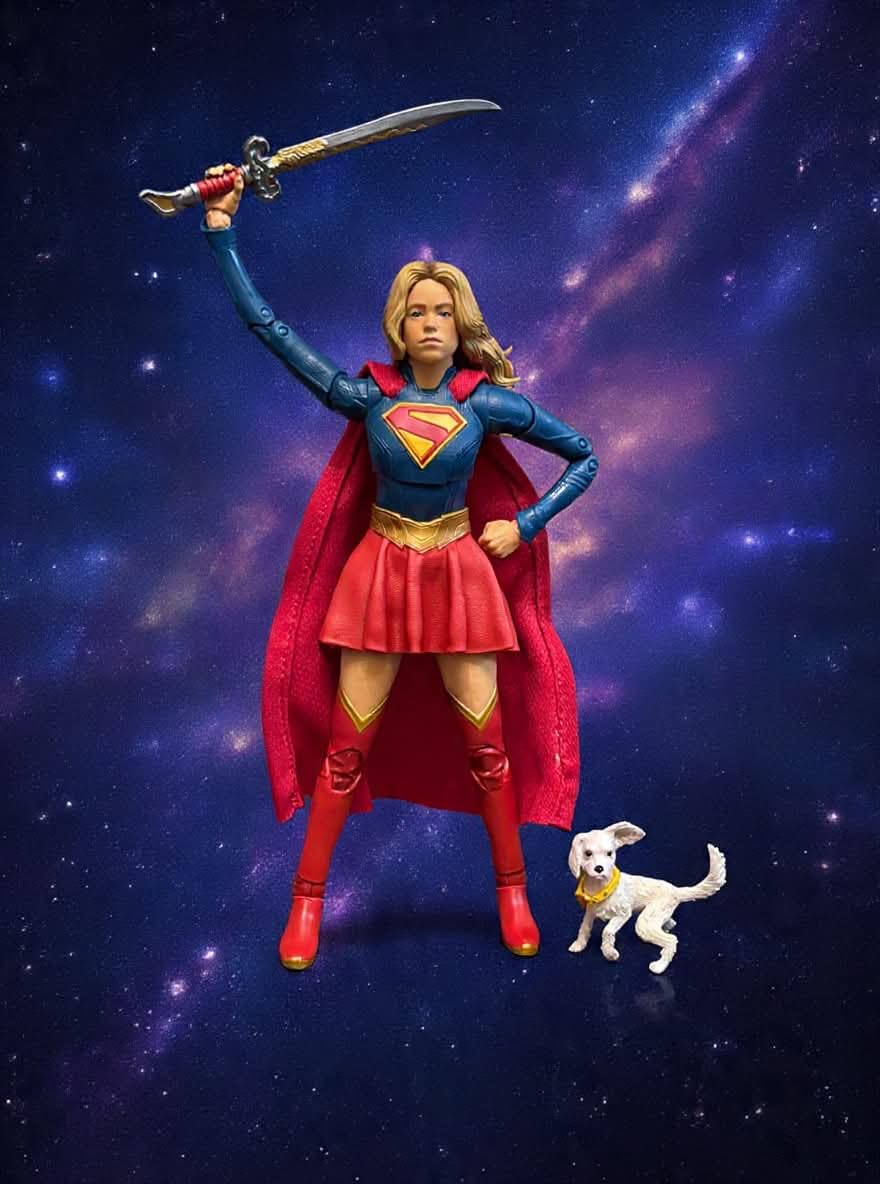 McFarlane Supergirl Movie Supergirl Krypto action figure 18 cm