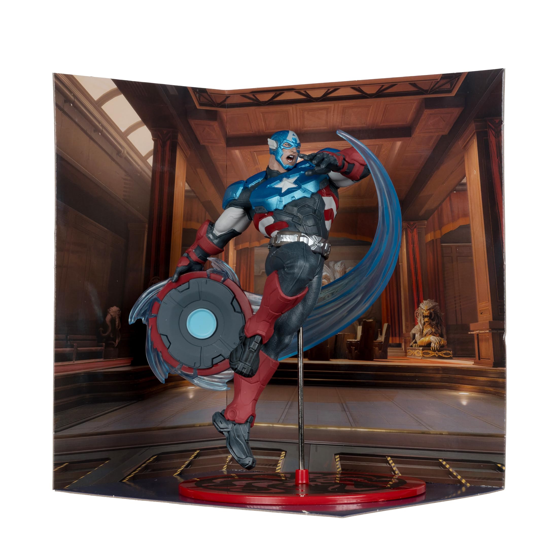 McFarlane Marvel Rivals Captain America statua 1:10 20 cm