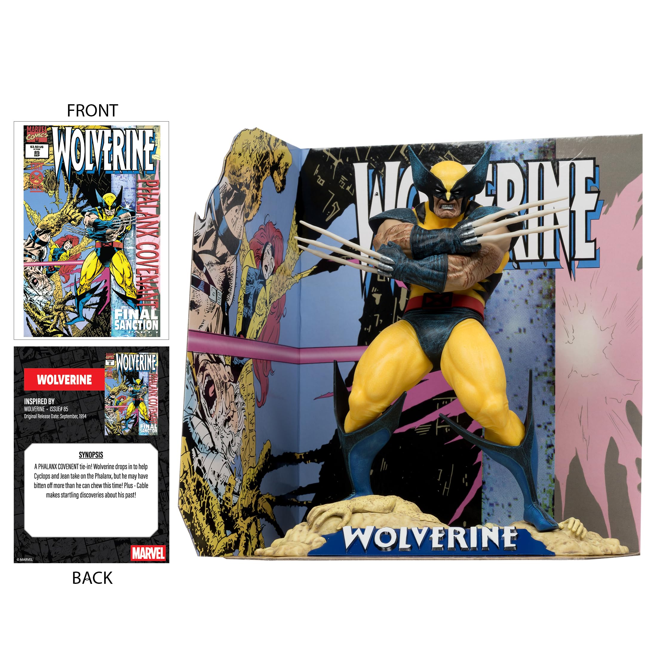 McFarlane Marvel Wolverine #85 statua 1:10 con scena