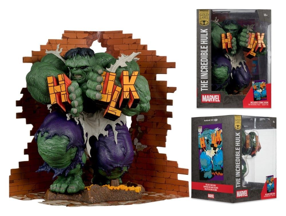 McFarlane Marvel Hulk #345 statua 1/6 Green Hulk 30 cm