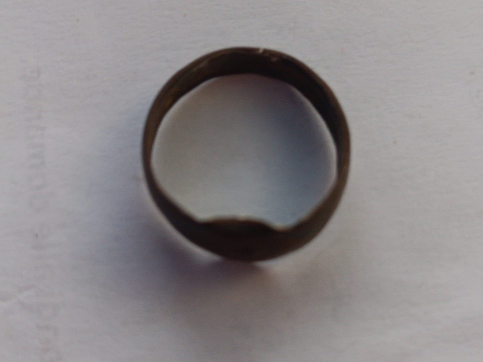 TS Collezionismo Antiquariato Anello Medievale Bronzo Misura 20