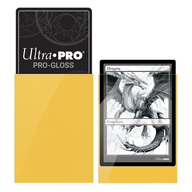 Ultra PRO Deck Protector Standard bustine gialle lucide 50 pz