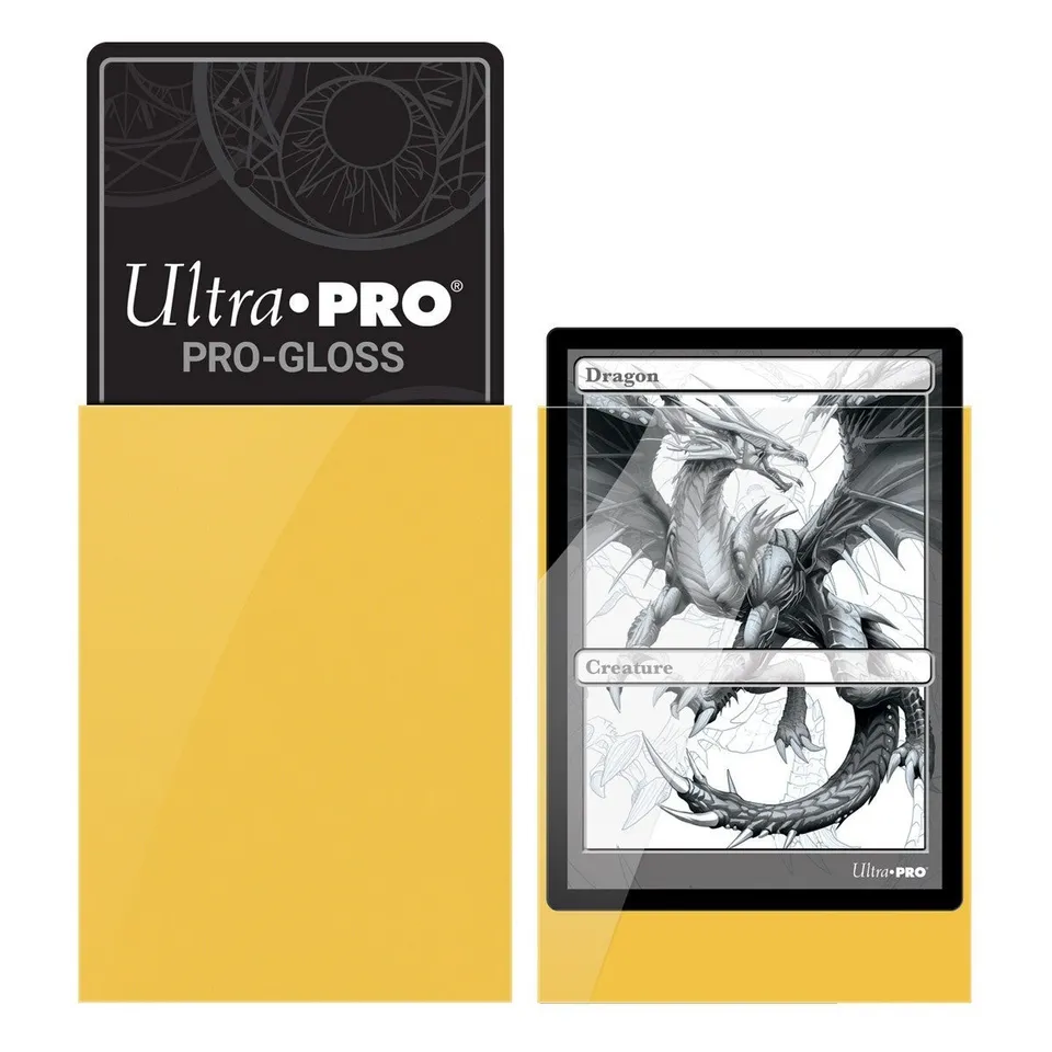 Ultra PRO Deck Protector Standard bustine gialle lucide 50 pz