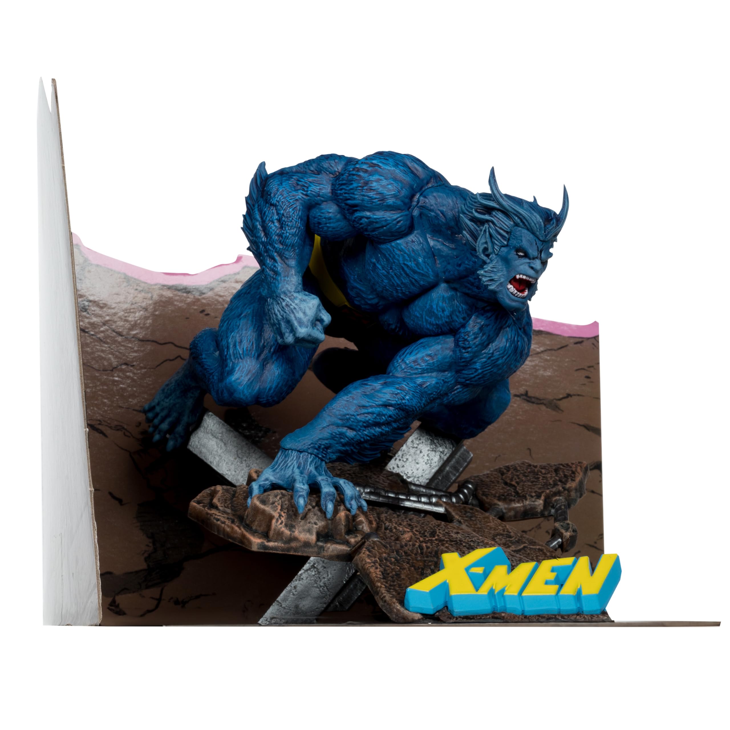 McFarlane Marvel Beast statua 1:10 con scena X-Men #1
