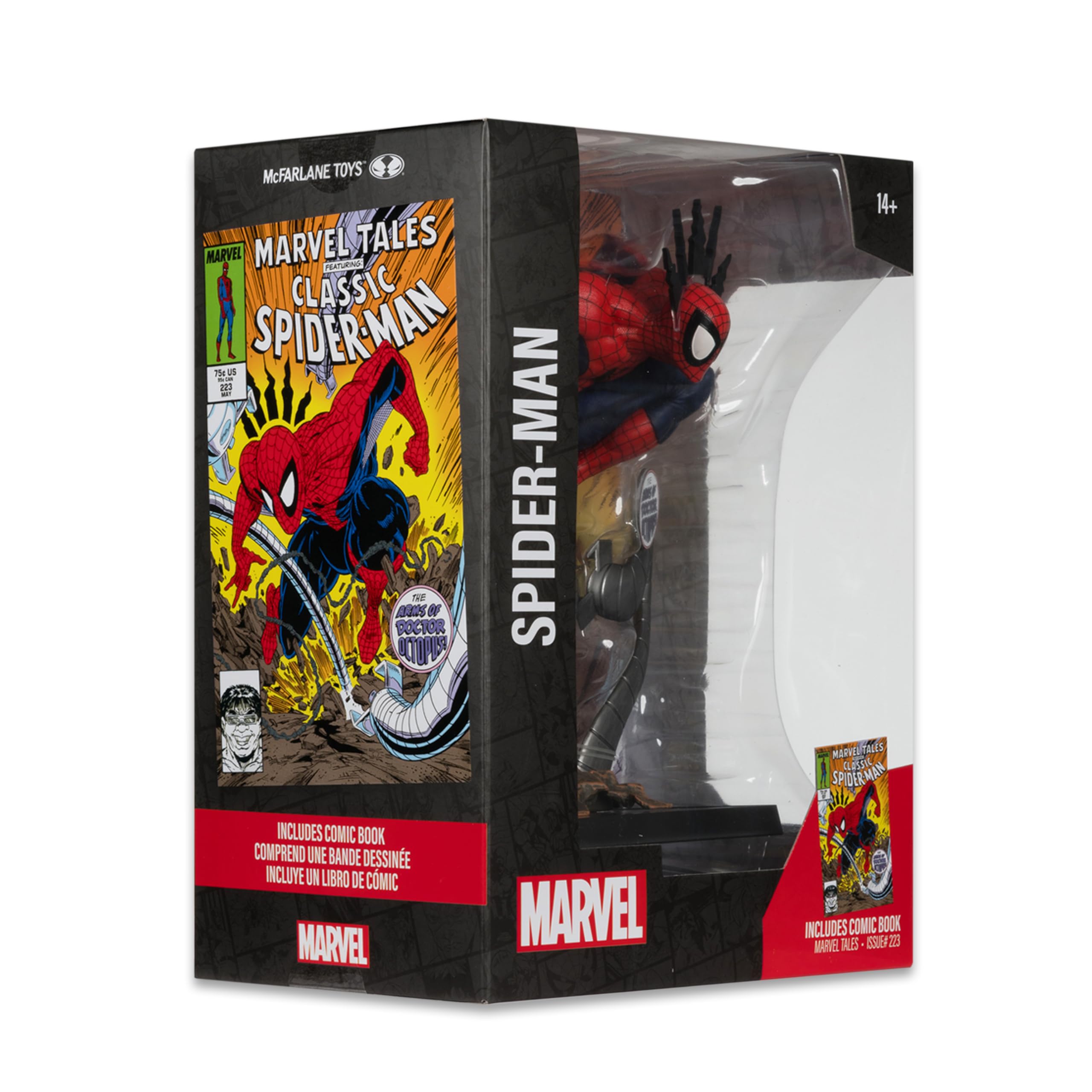 McFarlane Marvel Spider-Man 1:6 figure Tales #223 con fumetto