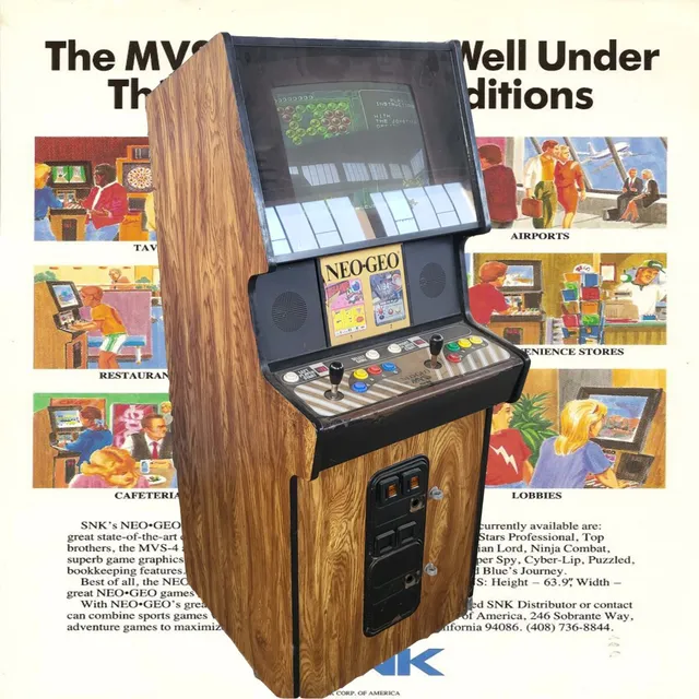 Arcade Story Neo Geo Goldie cabinato MVS 6 giochi
