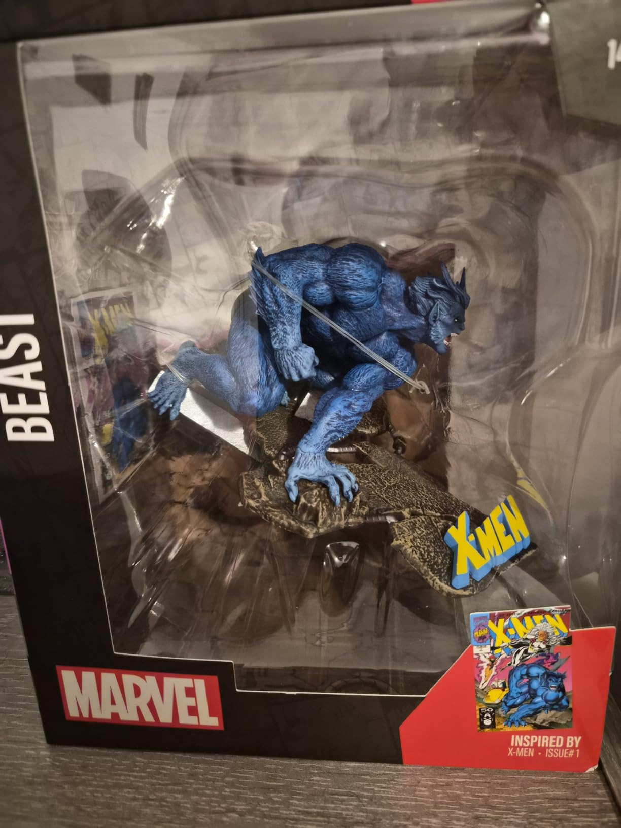 McFarlane Marvel Beast statua 1:10 con scena X-Men #1