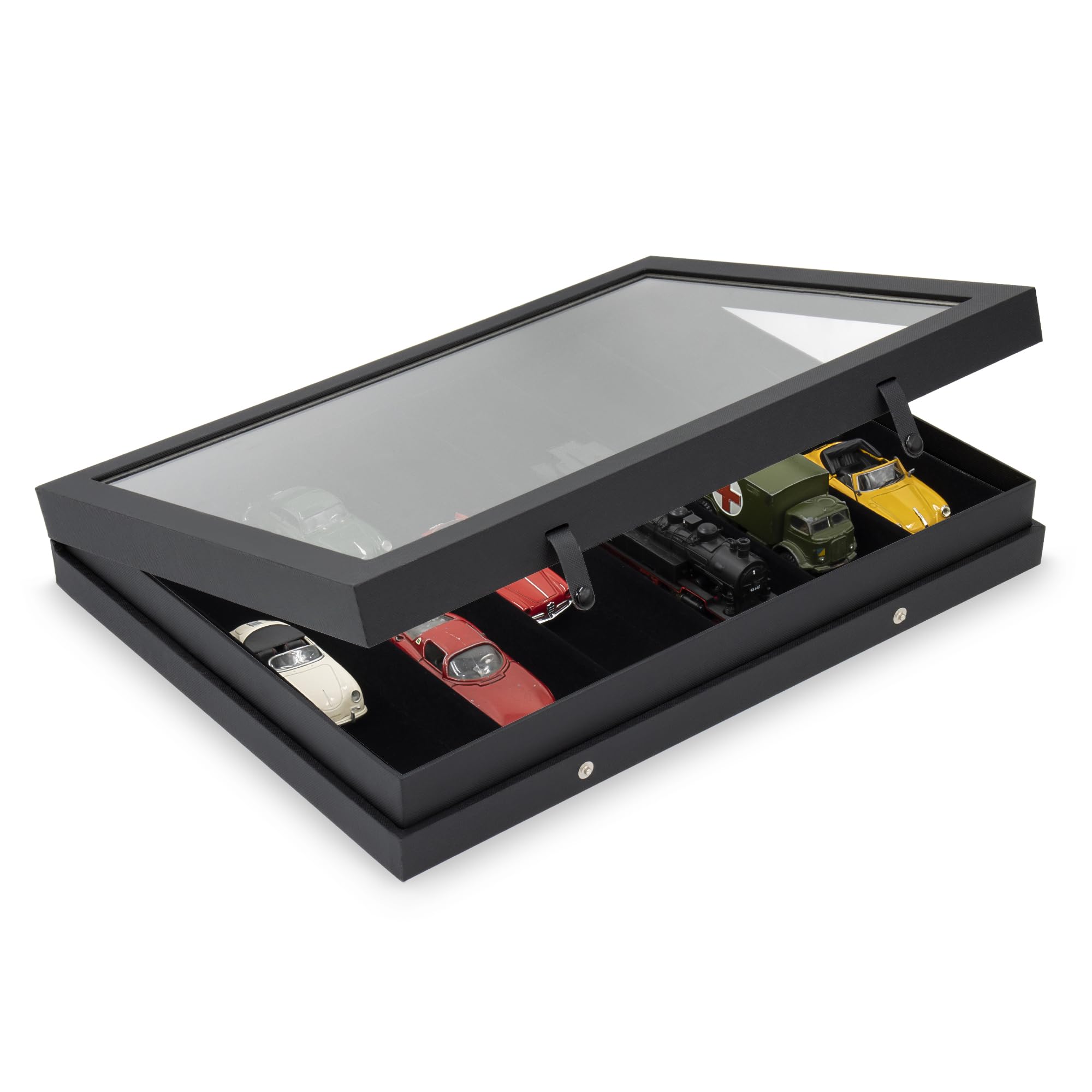 SAFE Vitrinen 5674 Vetrina 40x30cm Vetro 6 Scomparti Nera