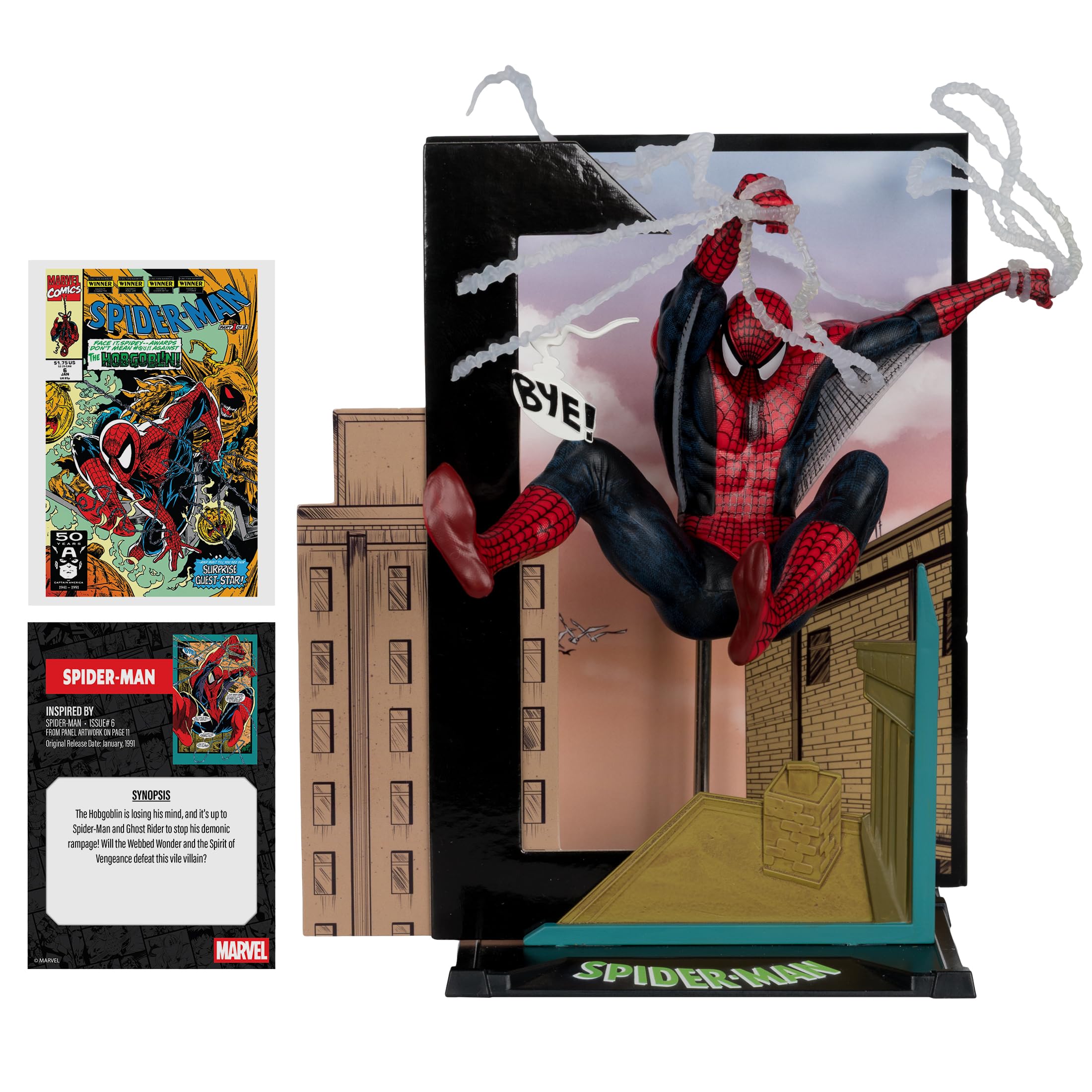 McFarlane Marvel Spider-Man #6 statua 1:10 con scena