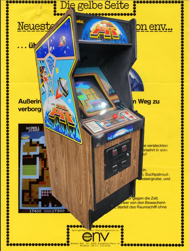 Arcade Story Arcade The Pit cabinato arcade avventura 1982
