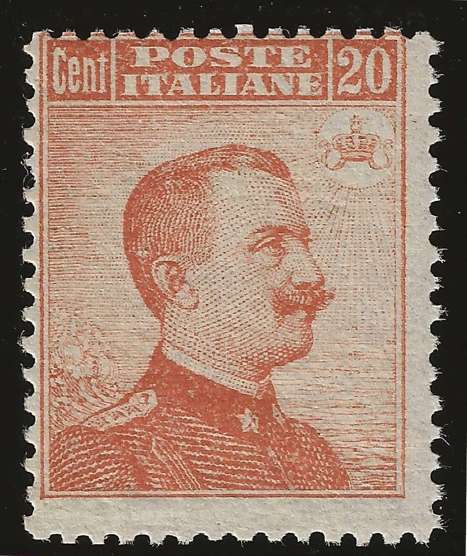 TS Collezionismo Filatelia 20 c. Michetti 1916 arancio Sassone 107