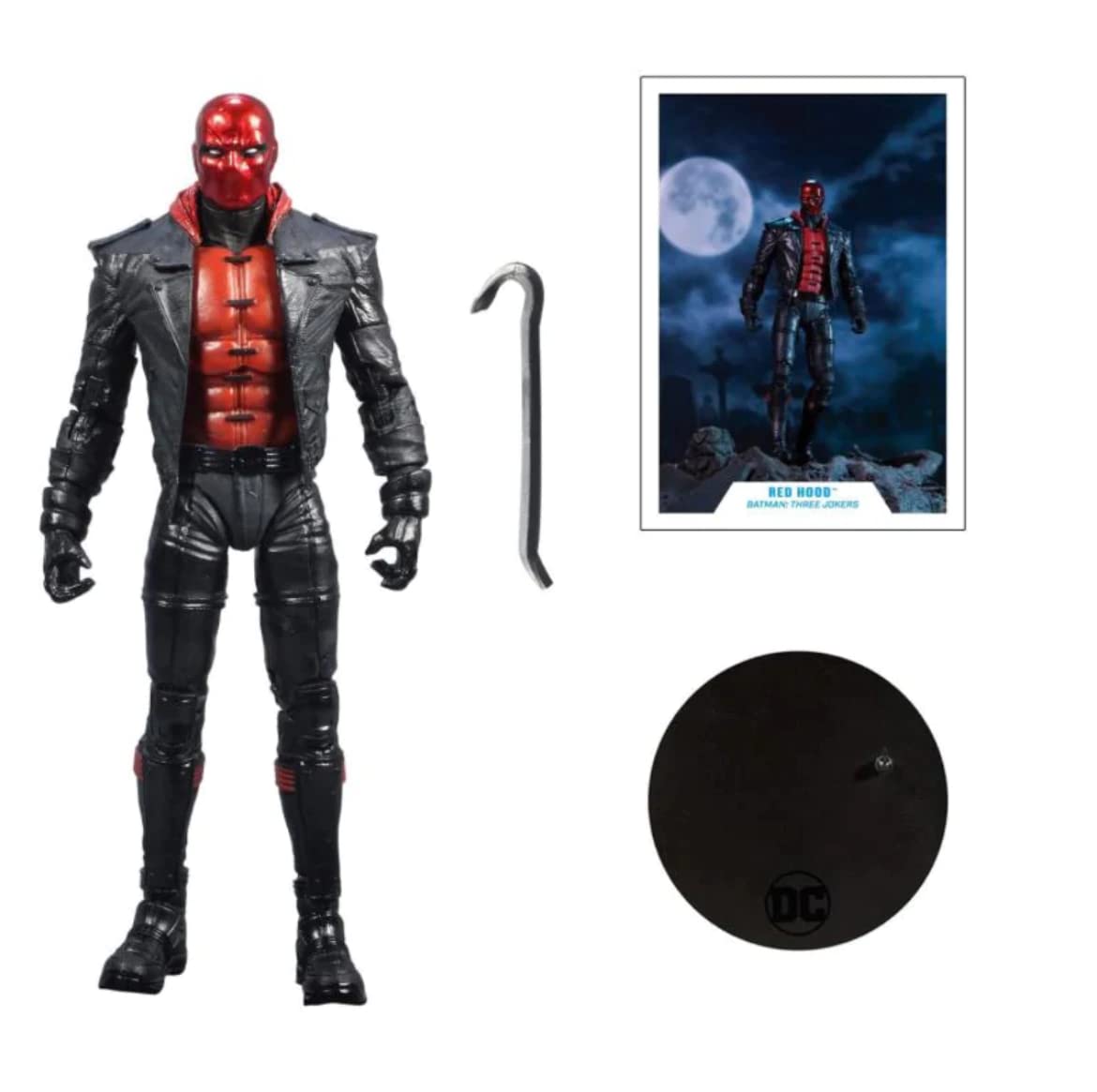 McFarlane Three Jokers Red Hood action figure 18 cm articolata