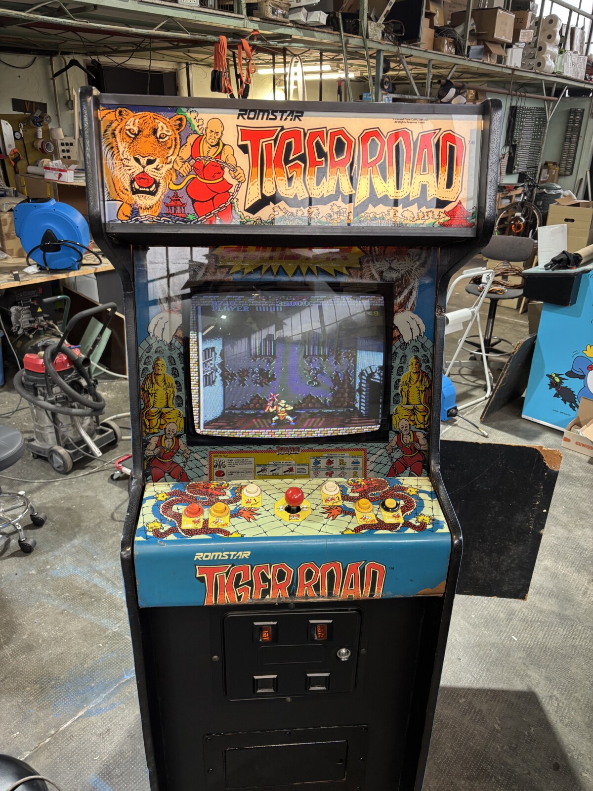 Arcade Story Leggende Arcade Tiger Road cabinato 4 livelli