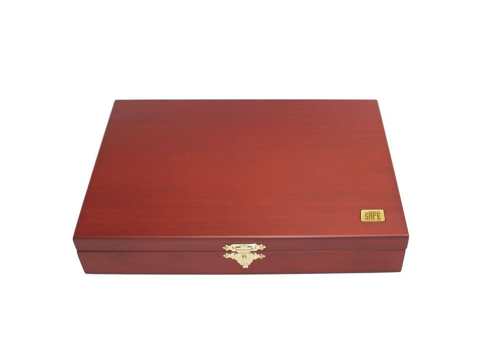 Safe Müzkoffer 5787 Valigia Monete Legno 72 Capsule 2 Euro