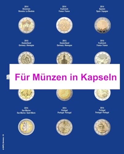 SAFE Zusatzblätter 7302-16 foglio 2 euro 2015 per capsule