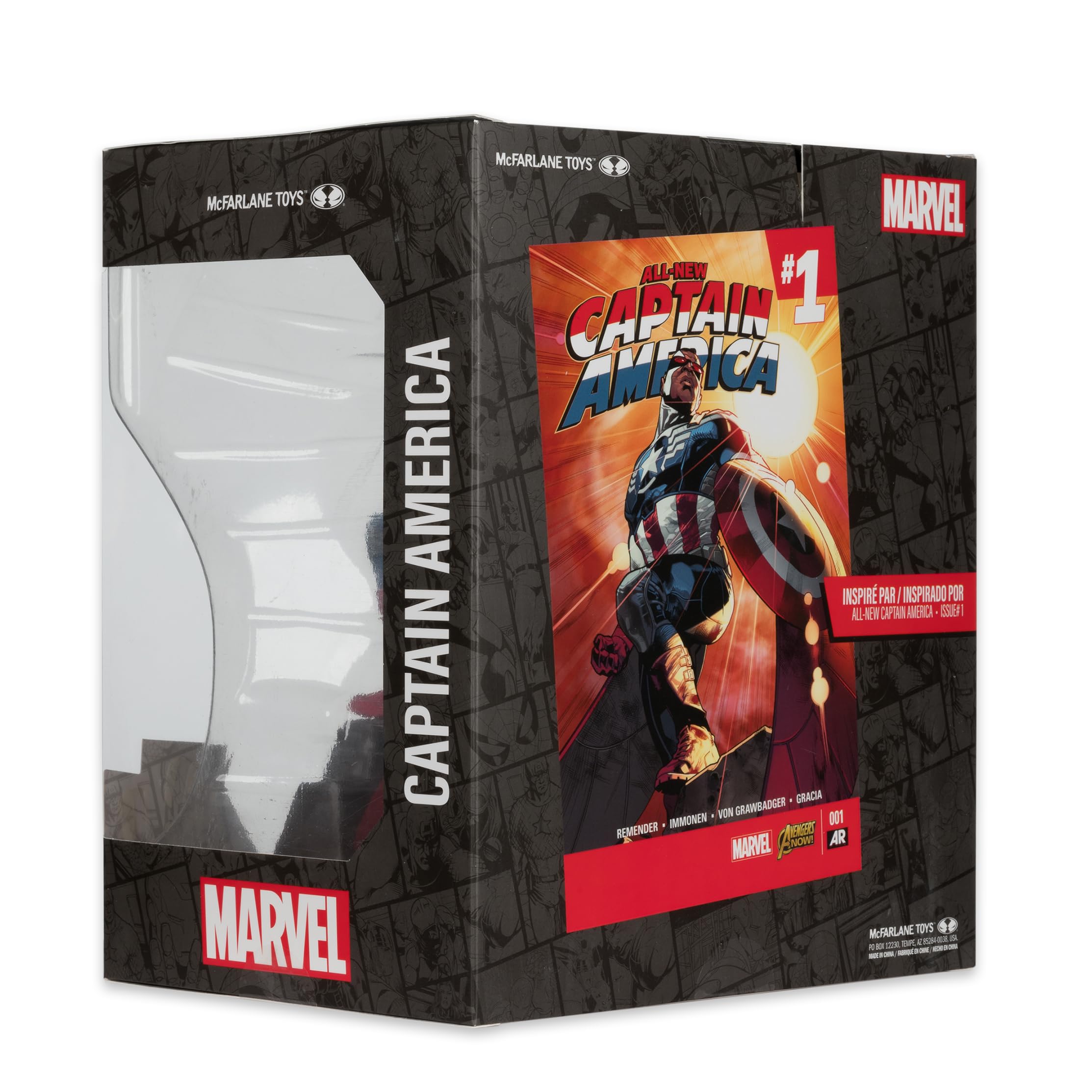 McFarlane Marvel Captain America #1 statua 1:10 con scena