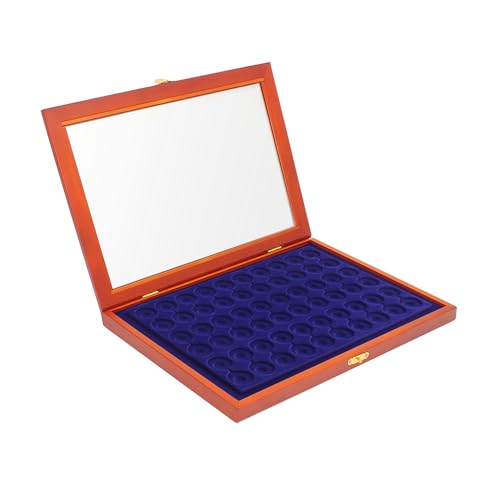 Safe 5865 teca legno per 60 tappi champagne velluto blu