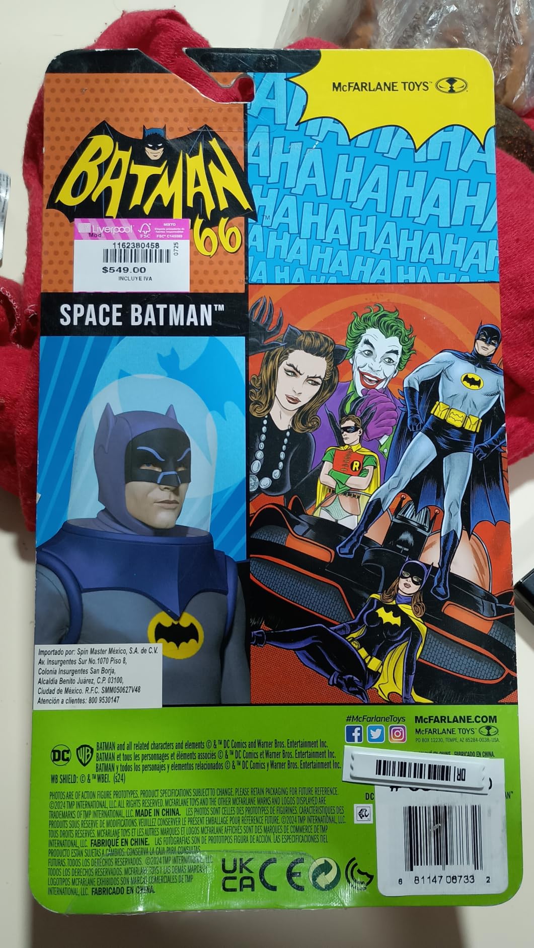 McFarlane DC Retro Batmobile e Joker Batman 66 Gold Label
