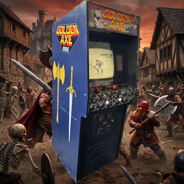 Arcade Story Leggende Arcade Golden Axe Cabinato Sega 1989