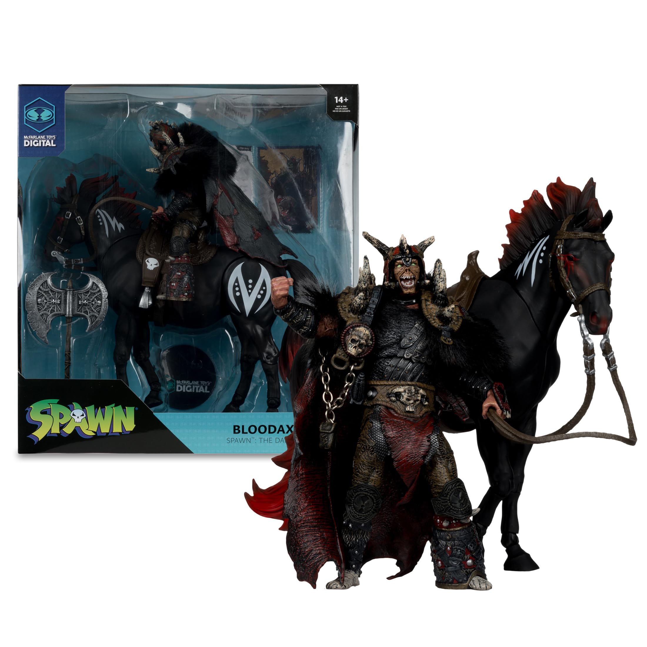 McFarlane Spawn Bloodaxe con cavallo action figure 17,8 cm 2-pack