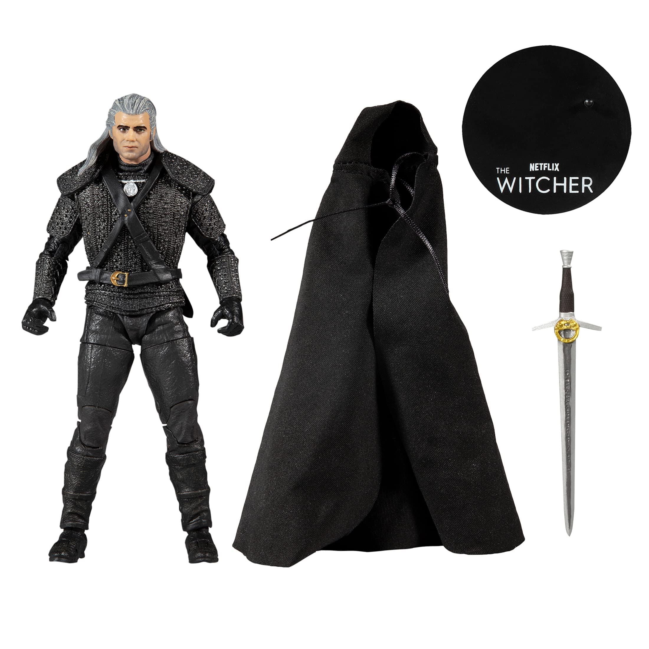 McFarlane Witcher Geralt Rivia action figure 18 cm con spada