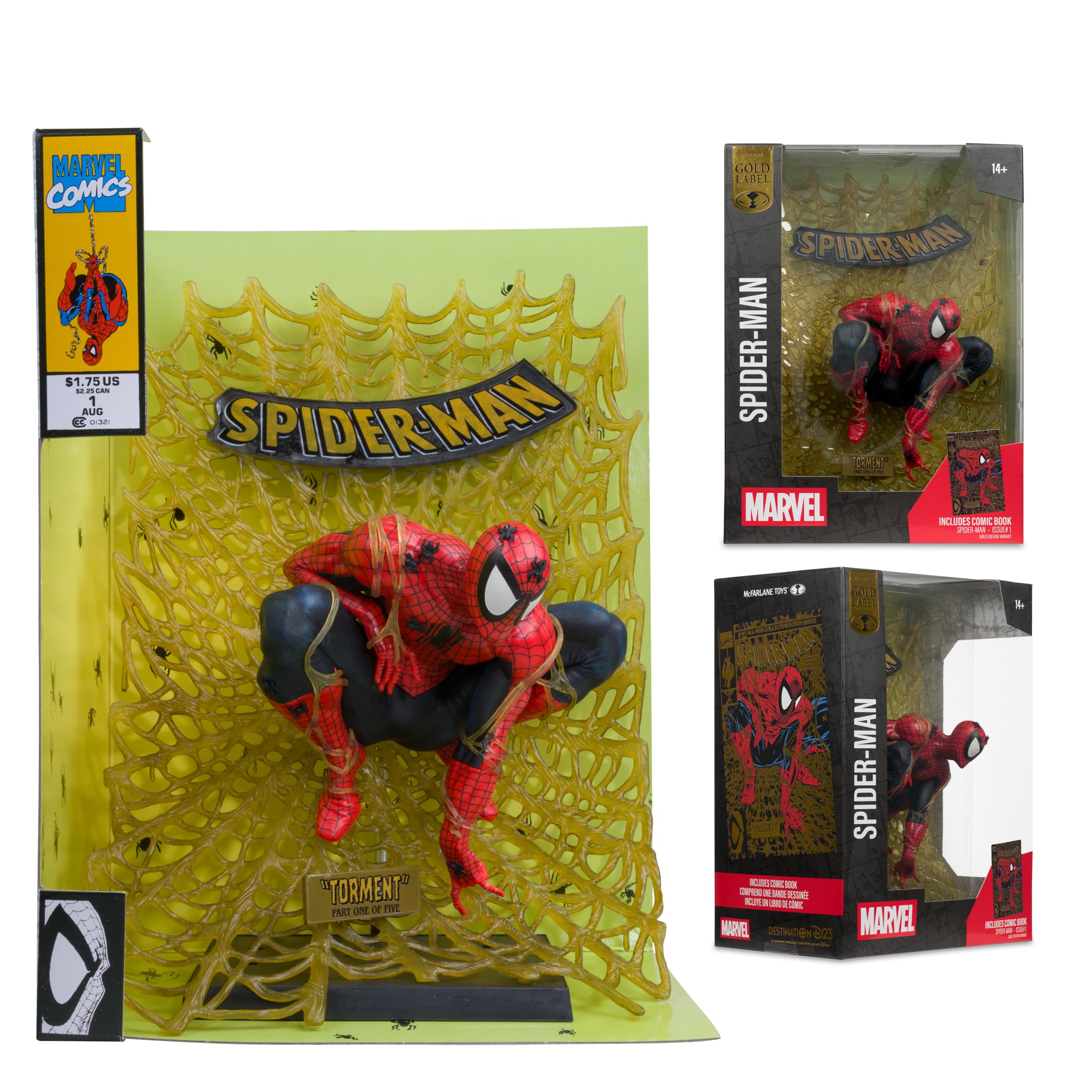 McFarlane Marvel Spider-Man #1 Gold Edition statua PVC 15 cm