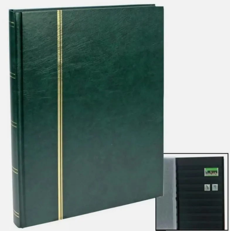 Safe Album francobolli 32 pagine nere 9 strisce 230x305