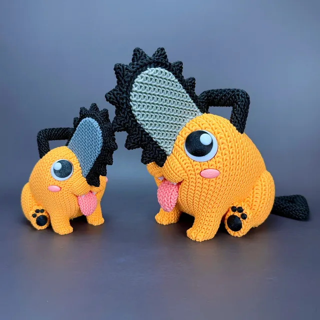 L'Atelier di Zelda Stampe Incantate Pochita crochet statua Small PLA