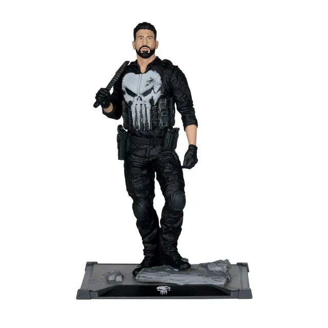 McFarlane Marvel Punisher 1:10 action figure con scena