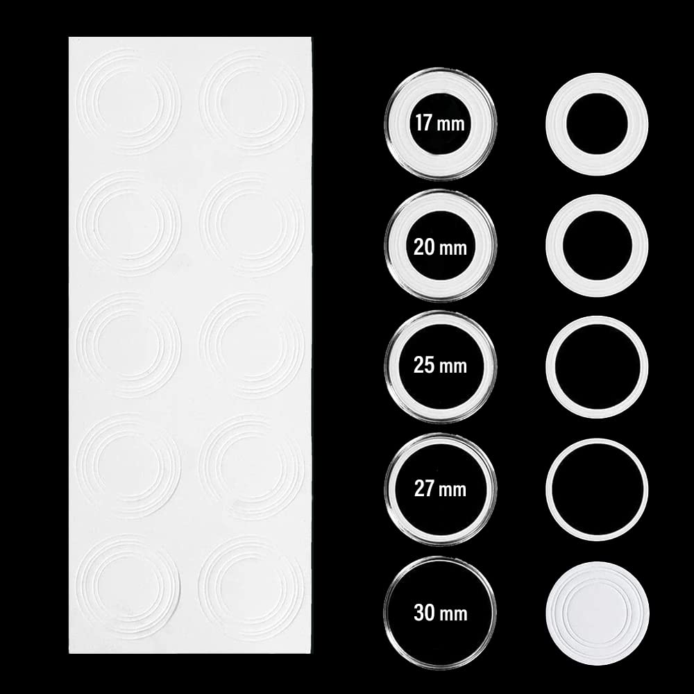 SAFE Set 100 capsule monete 30 mm con inserti foam