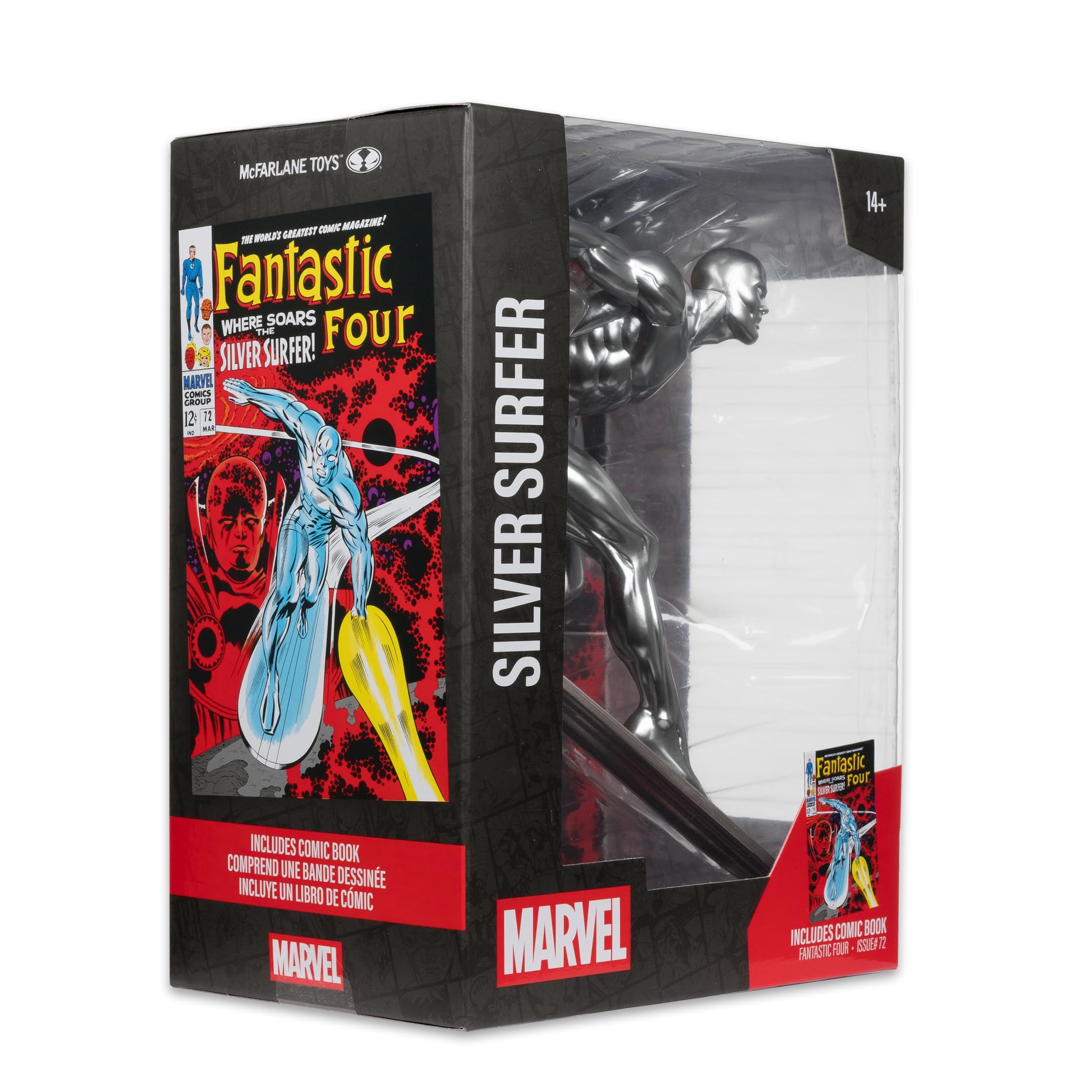 McFarlane Marvel Silver Surfer 1:6 statua Fantastic Four #72
