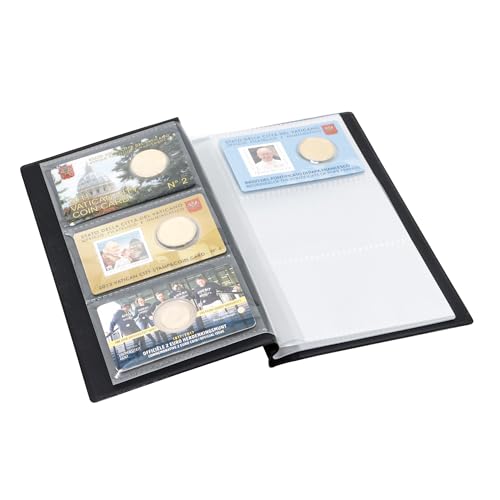 Safe 802 Album Coin Cards 72 tasche da collezione 62x92 mm