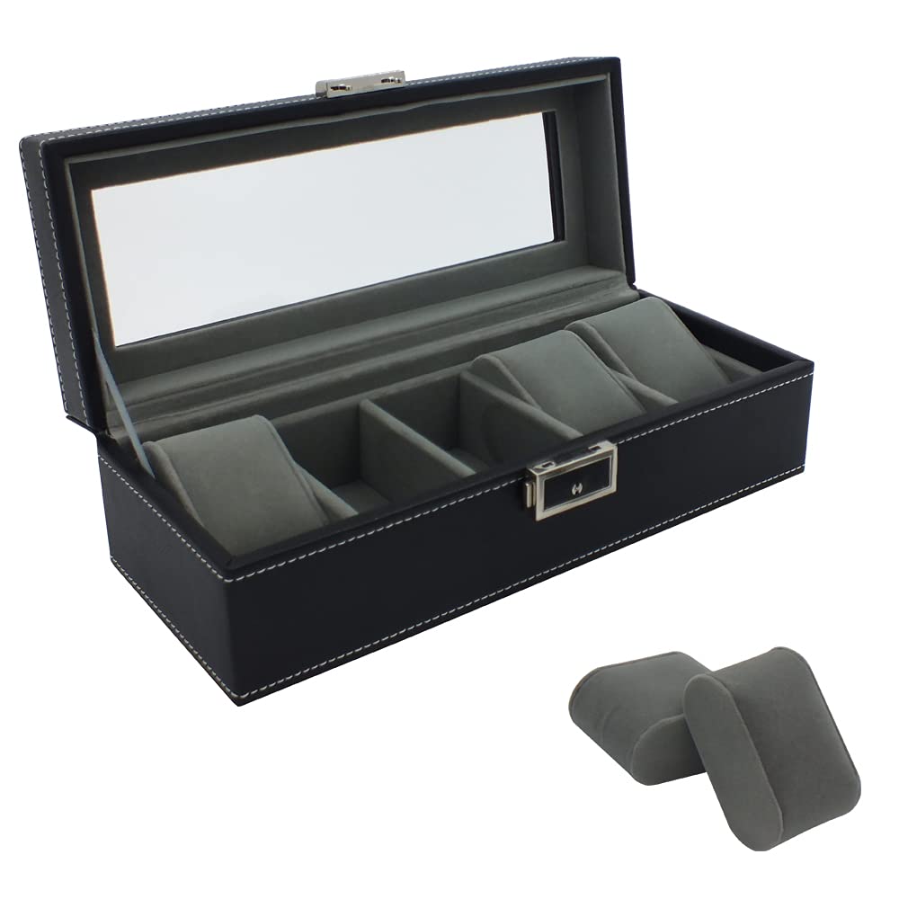 Safe Uhren & Schmuck portaorologi 5 orologi velluto beige