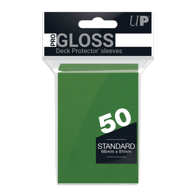 Ultra Pro Bustine Standard Gloss bustine verdi 50 pezzi torneo