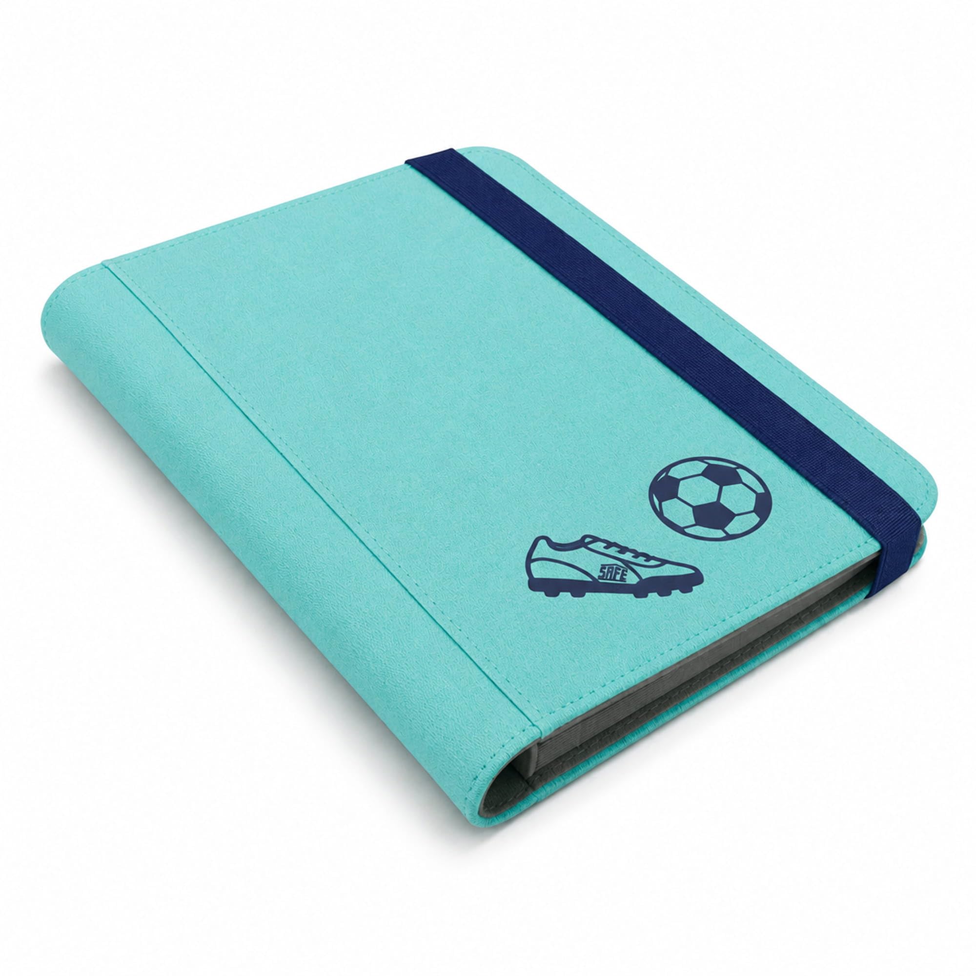 Safe Album Carte Calcio 160 Carte Verde 20 Pagine Elastico