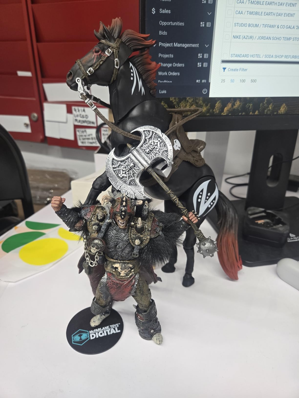 McFarlane Spawn Bloodaxe con cavallo action figure 17,8 cm 2-pack