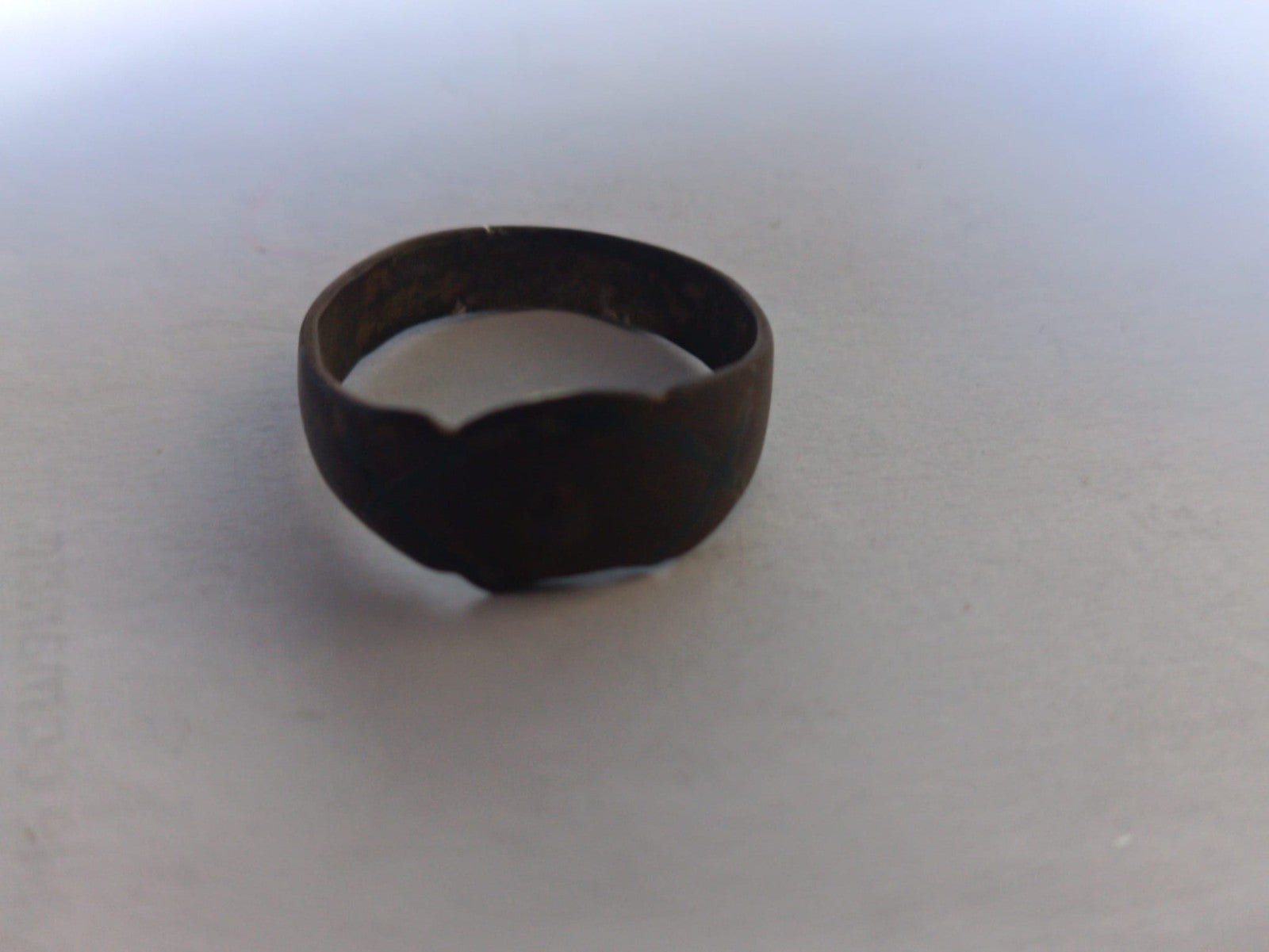 TS Collezionismo Antiquariato Anello Medievale Bronzo Misura 20