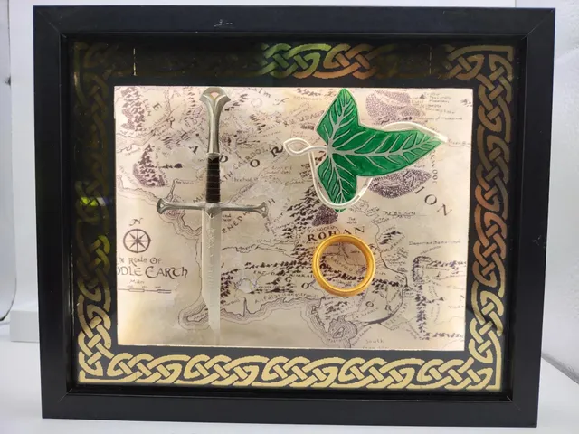 L'Atelier di Zelda Mondi di Luce Terra di Mezzo lightbox resina